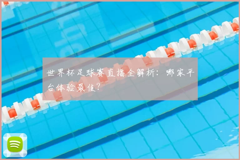 世界杯足球赛直播全解析：哪家平台体验最佳？